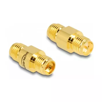 DeLOCK adaptér RP-SMA samica na SMA samica priemer 8 mm šírka 17,1 mm