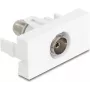 Delock 90844 modul Easy 45 IEC zásuvka na F zásuvku, biely