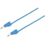 VOLTCRAFT merací kábel [konektor samec 4 mm - konektor samec 4 mm] 2 m modrý MSB-300 (MSB-300-2-BL)