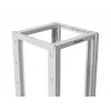 LANBERG 19-palcový otvorený rack 27U 600x800 mm sivý, 27U open-frame serverový rack