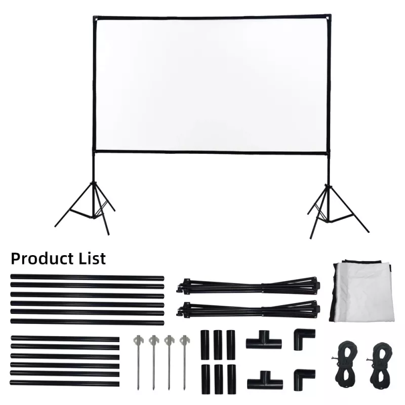 Extralink Skladacia projekčná plocha 100 PSF-100, 16:9, 220x125cm, biela