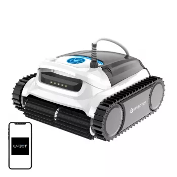 Káblový robot na čistenie bazéna Wybot M1C s efektívnym sacím výkonom a jednoduchou navigáciou