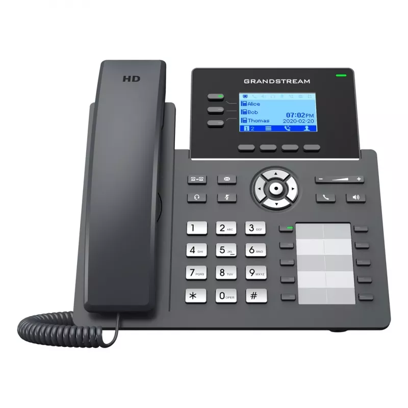 Grandstream Networks GRP2604P IP telefón čierny 3 linky LCD