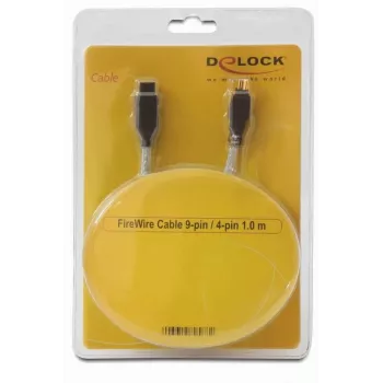 FireWire A/B kábel DeLOCK 82588 1,0 m sivá