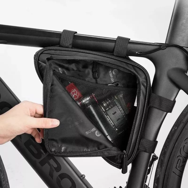 Rockbros B39-2 vodoodpudivá cyklistická taška na rám, čierna