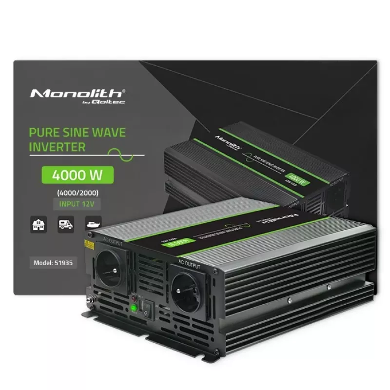 Qoltec Monolith napájací zdroj auto 4000 W čierny