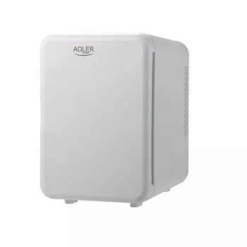 Mini chladnička Adler AD 8084G — kompaktná sivá 12V/230V, 4 L kapacita, prenosná, pravé otváranie dverí