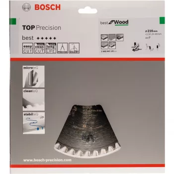 Kotúčový pílny list Best for Wood, Ø 216 mm, 48Z (otvor 30 mm, pre kapovacie a pokosové píly)