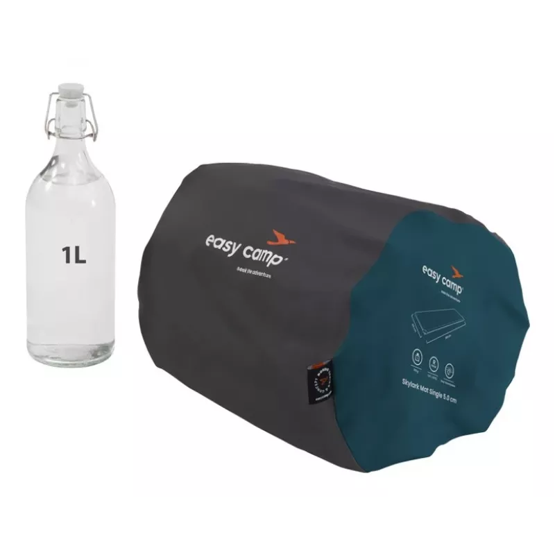 Jednolôžková matrac Easy Camp Skylark Mat 5,0 cm – polyester, 2000×600×50 mm, modrá