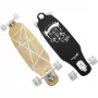 Longboard Muuwmi Lights GLOW ABEC 7 s osvetlenými kolieskami, čierna/zelená