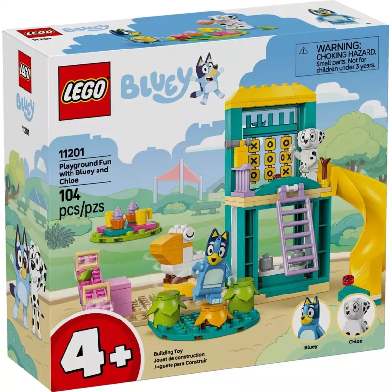 LEGO Bricks sada 11201 Zábava na ihrisku s Blue a Chloe – minifigúrky, hracia scéna