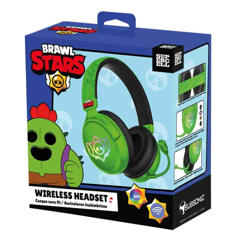 Subsonic bezdrôtový herný headset Brawl Stars Skull