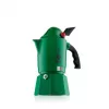 Moka kanvica BIALETTI Moka BREAK ALPINA — 3 šálky, zelená, hliník, bakelitová rukoväť