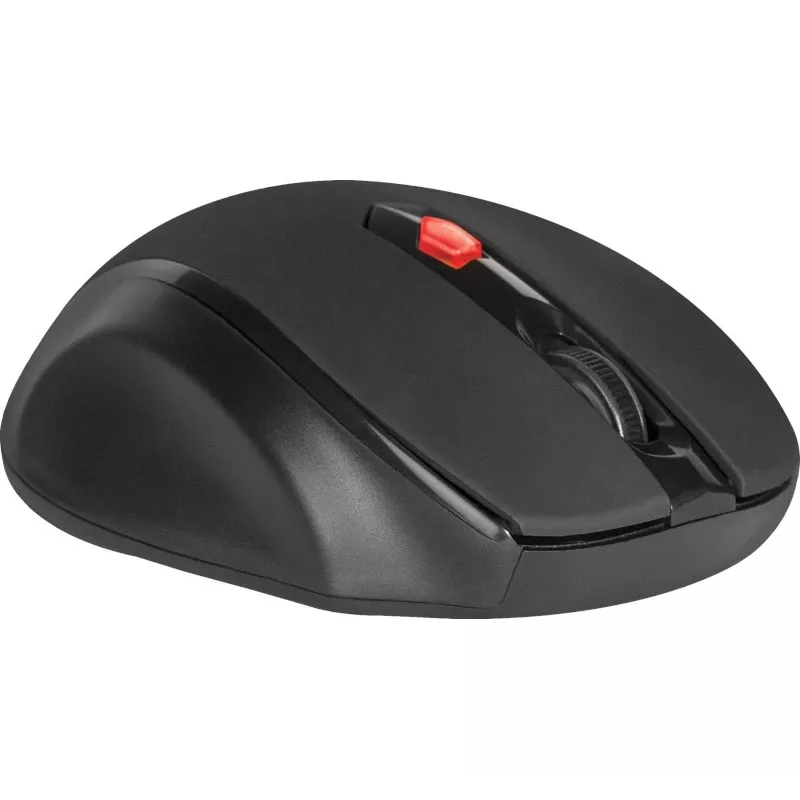 Bezdrôtová RF optická pravoručná myš DEFENDER ULTRA MM-315 — 1600 DPI, 6 tlačidiel, USB prijímač, čierna