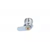 Zámok dverí Extralink ROUND LOCK FOR CABINETS, okrúhly zámok skrine, strieborný