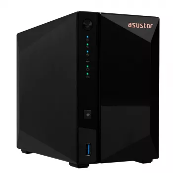 Asustor DRIVESTOR 2 Pro Gen2 AS3302T v2 NAS Realtek RTD1619B 2 GB DDR4 ADM čierny