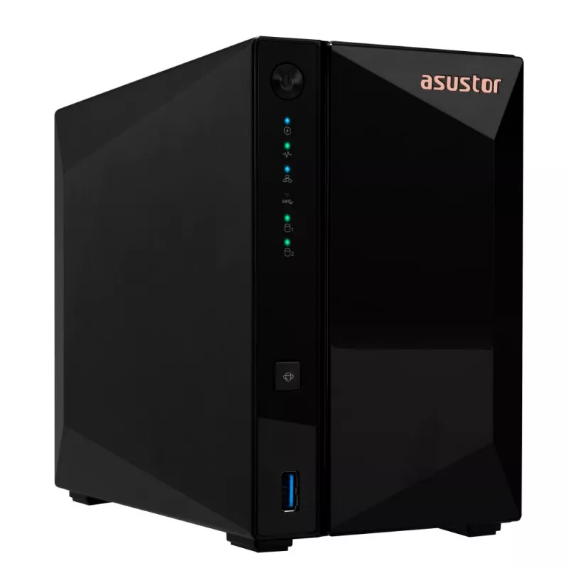 Asustor DRIVESTOR 2 Pro Gen2 AS3302T v2 NAS Realtek RTD1619B 2 GB DDR4 ADM čierny