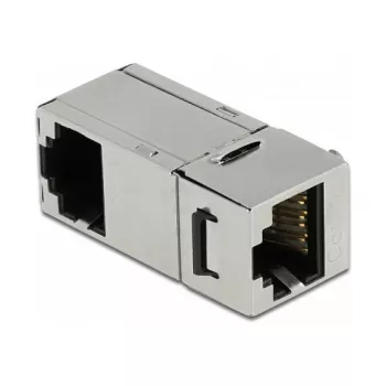 DeLOCK Keystone modul RJ45 konektor samica na RJ45 konektor samica Cat.6A 90° zahnutý