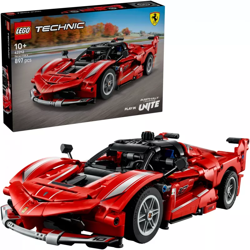 LEGO Technic Ferrari FXX K model v mierke 1:10, 897 dielov, od 10 rokov