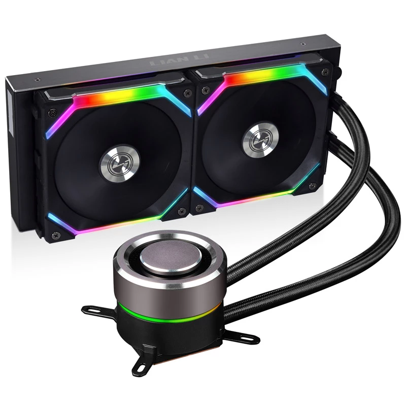 Lian Li Galahad AIO procesorový all-in-one kvapalinový chladič 12 cm čierny