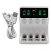 Nabíjačka batérií QOLTEC 50848 pre NiMH AAA (R03) a AA (R6) články s LCD displejom