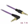 Audio kábel DeLOCK 85611 1m 3,5mm fialový