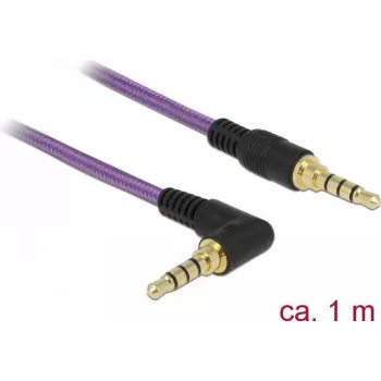 Audio kábel DeLOCK 85611 1m 3,5mm fialový