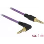 Audio kábel DeLOCK 85611 1m 3,5mm fialový