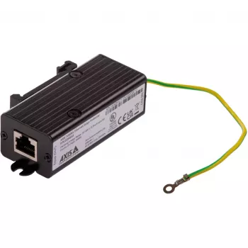 Axis TU8001 Ethernet prepäťová ochrana pre zariadenia PoE, montáž na stenu/lištu DIN, čierna