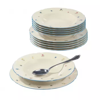 Jedálenská súprava SELECT Marie-Luise 001.727513 z porcelánu pre 6 osôb, vrátane servírovacích dielov