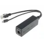 Microconnect MC-POESPLITTER sieťový rozbočovač Power over Ethernet (PoE) čierny