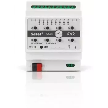 Satel KNX-SA24 spínací akčný člen KNX, 8 kanálov, na DIN lištu