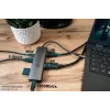 Alcasa HUB-C001A rozbočovač USB Type-C 5000 Mbit/s antracit