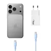 Akyga AK-CH-32 plochá GaN USB-C nabíjačka 65 W, 2 x USB-C PD, biela