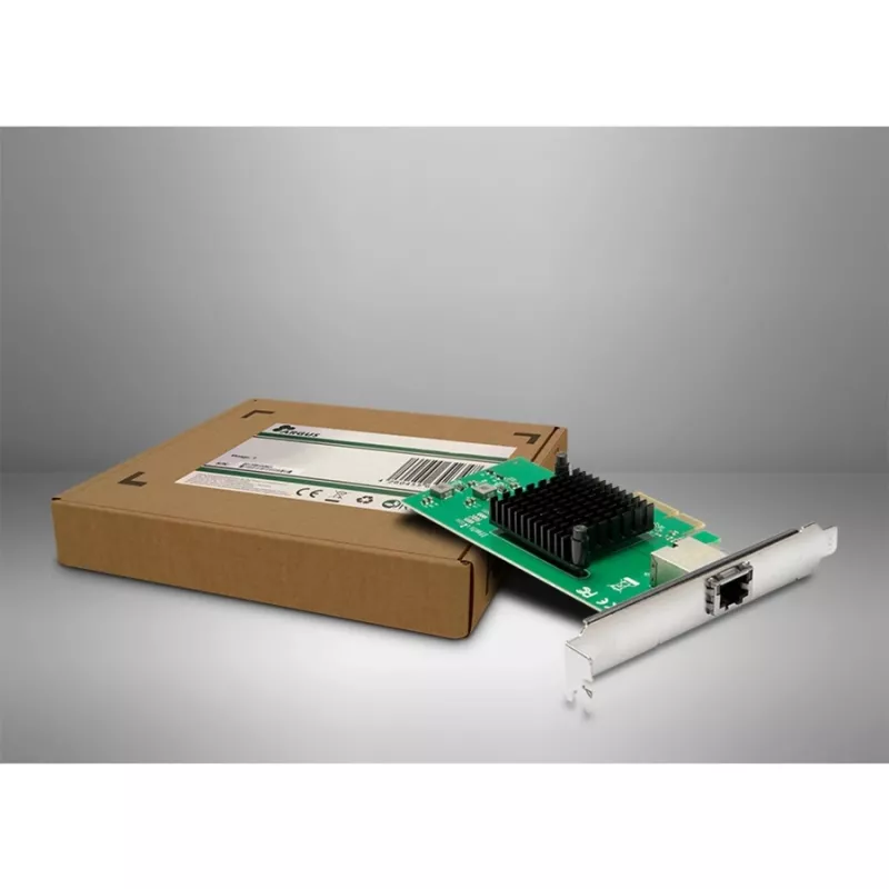 Rozhranie karta Inter-Tech ST-7267 PCIe RJ-45 10 Gbit/s zelená strieborná
