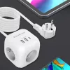 Power Cube QOLTEC 52547 predlžovacia zásuvka 3×AC zásuvky, 2×USB-A, 1×USB-C PD 20W