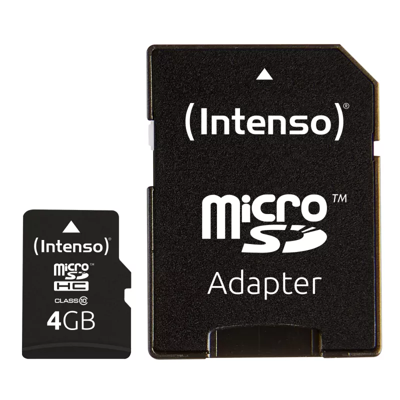 PAMÄŤOVÁ KARTA MICRO SDHC 4GB C10/W/ADAPTER 3413450 INTENSO