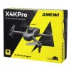 Amewi X4KPro, 4 rotory, 3840 x 2160 pixelov, 1500 mAh, sivá