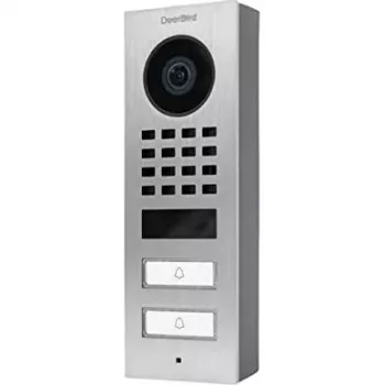 Videodomofón door bird D1102V nerezová oceľ V4A s 2 tlačidlami