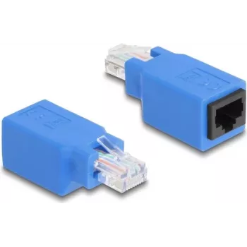 Gender changer adaptér DeLOCK 64803 RJ45 modrý