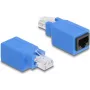 Gender changer adaptér DeLOCK 64803 RJ45 modrý