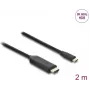 Videokáblový adaptér DELOCK 80599 — USB Type-C na HDMI, 2 m, čierny