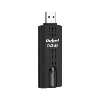 Digitálny TV tuner Rebel Comp KOM1060 — prijímač DVB-T2 HEVC
