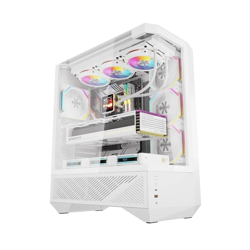 Počítačová skriňa Darkflash DY460 ATX biela