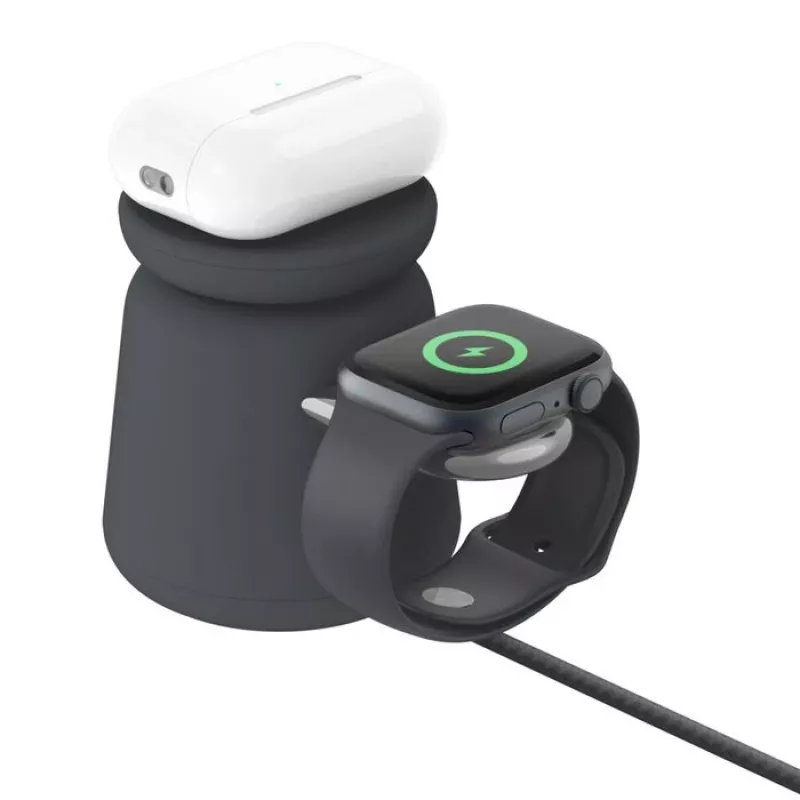 Bezdrôtová nabíjačka Belkin WIZ027VFH36 2‑in‑1 magnetická Qi2 15W pre iPhone a Apple Watch
