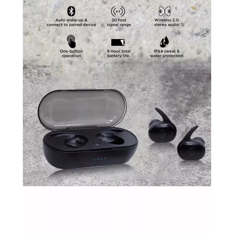 Slúchadlá V.Silencer Ture Wireless Earbuds čierna/červená