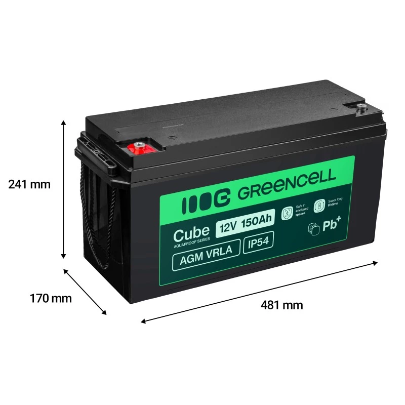 AGM batéria Green Cell AGM12V150AH-J 12V 150Ah uzavretá olovená