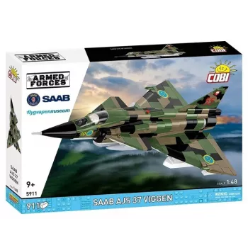 Stavebnica Cobi Blocks Saab AJS 3 Viggen 911-dielna modelárska sada, 911 dielov