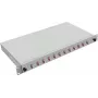 Rozbočovacia skrinka pre optické vlákna helos LWL 252009 – Rackmount 1U, 12× LC MM
