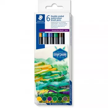 Sada farebných ceruziek Staedtler Design Journey Around the world Ázia 3001 C6-5 — sortiment farieb